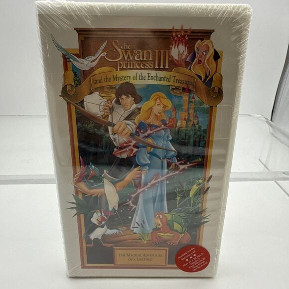 The Swan Princess- Mystery of the Enchanted Treasure- Sealed VHS 1998 Clam Shell - Picture 1 of 9